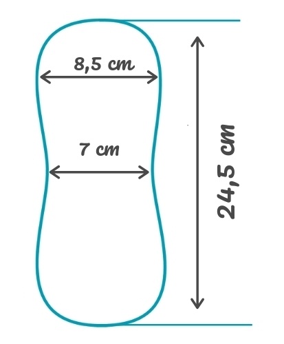 Measurements - Cloth Menstrual Pads Organic Cotton